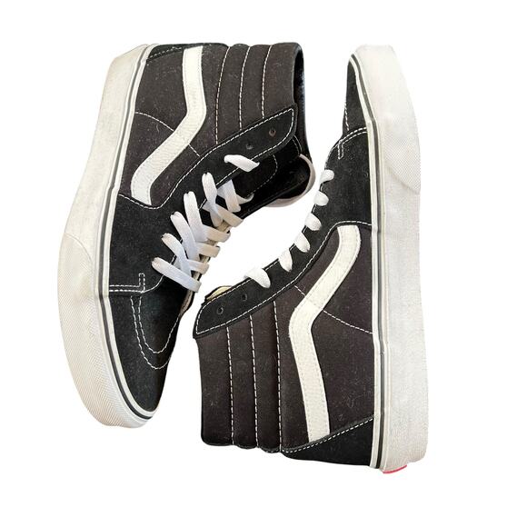 Vans Sk8-Hi Black White High Top Sneakers Men’s Size 9 Lace Up Skate Shoes main image 4